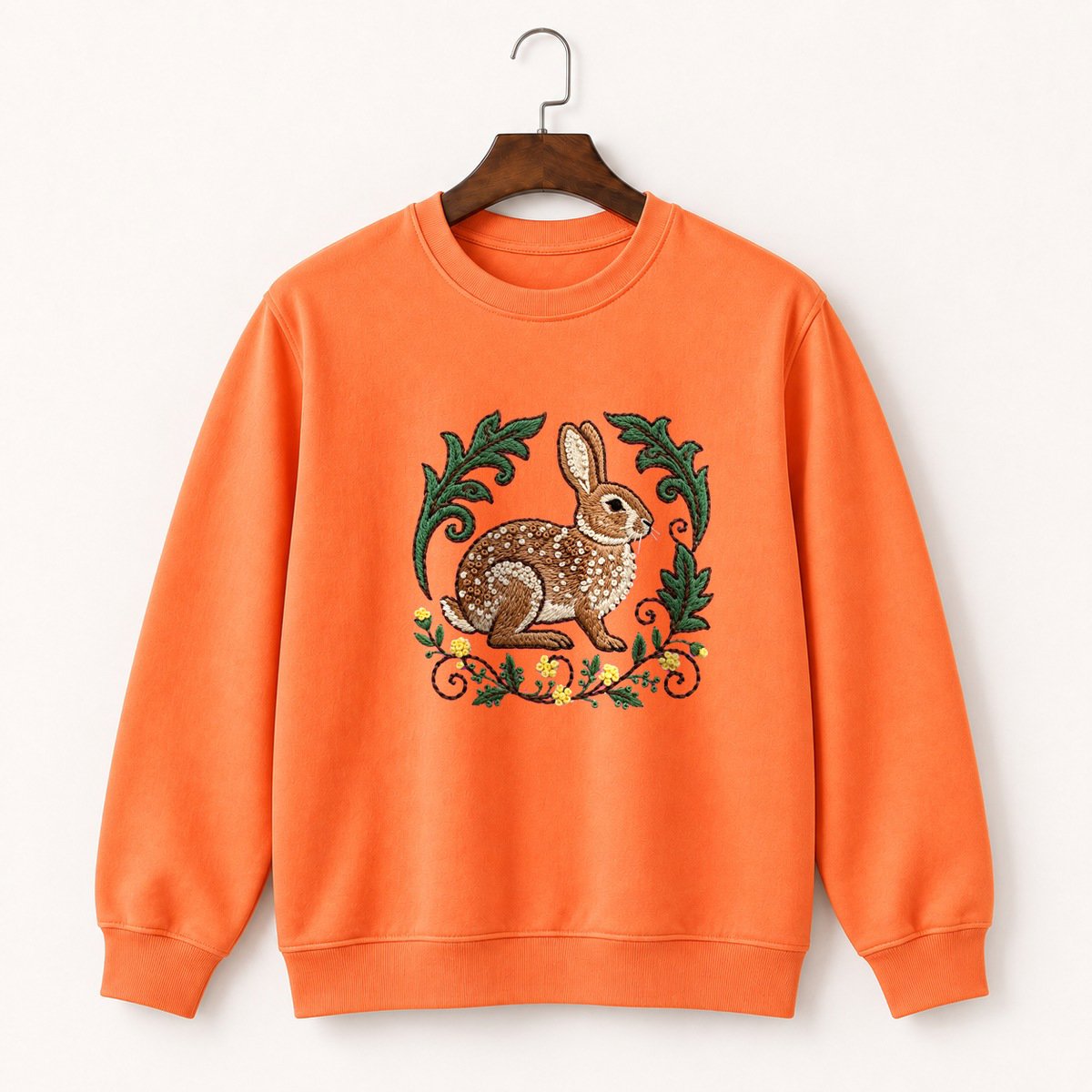 Eastern Cottontail Rabbit Crewneck Sweatshirt 3