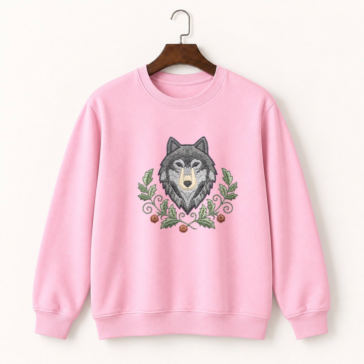 Gray Wolf Crewneck Sweatshirt 4