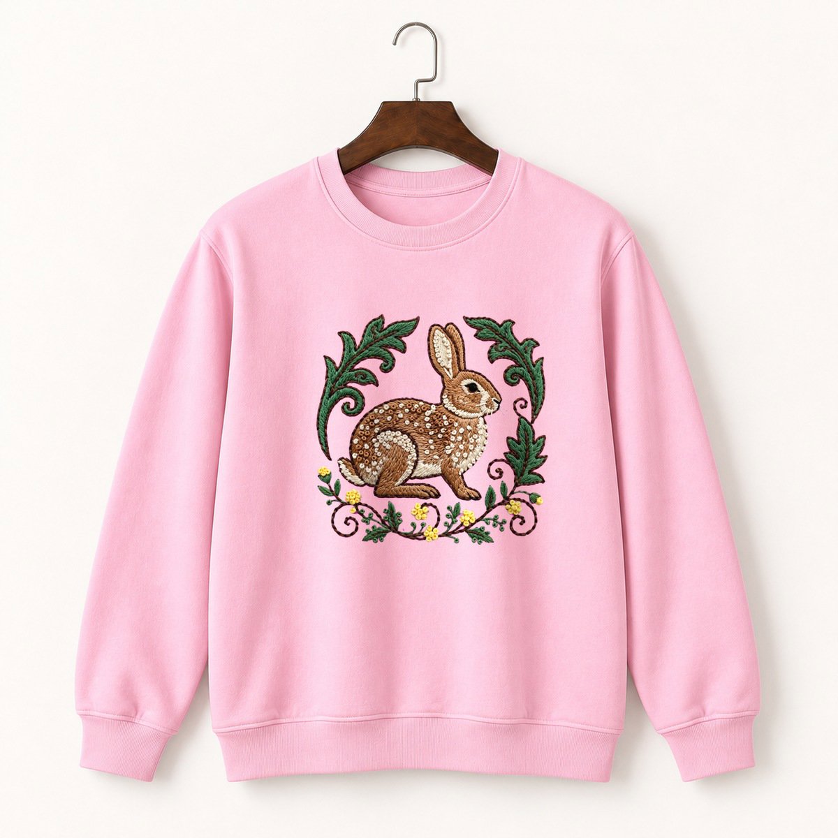 Eastern Cottontail Rabbit Crewneck Sweatshirt 4