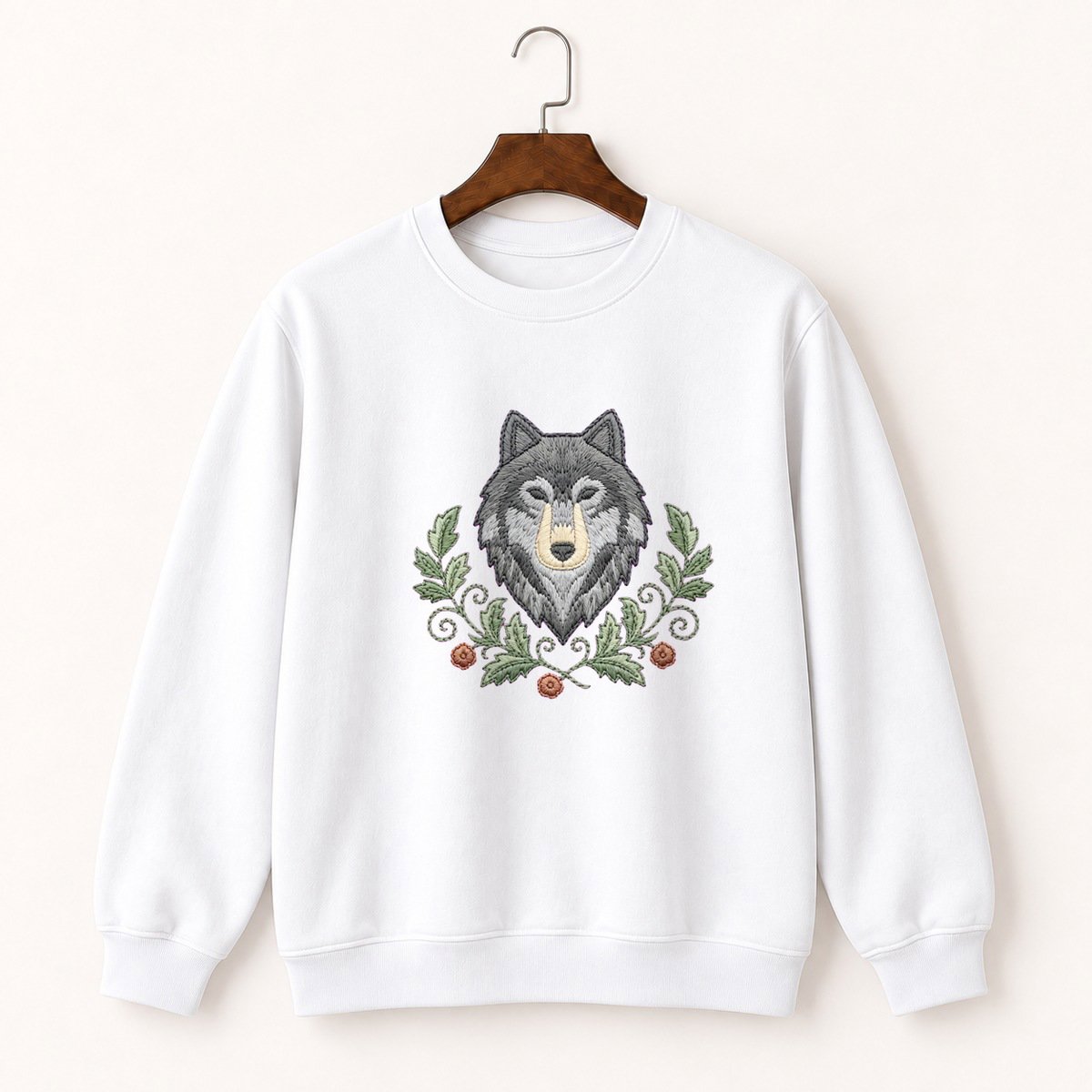 Gray Wolf Crewneck Sweatshirt 5