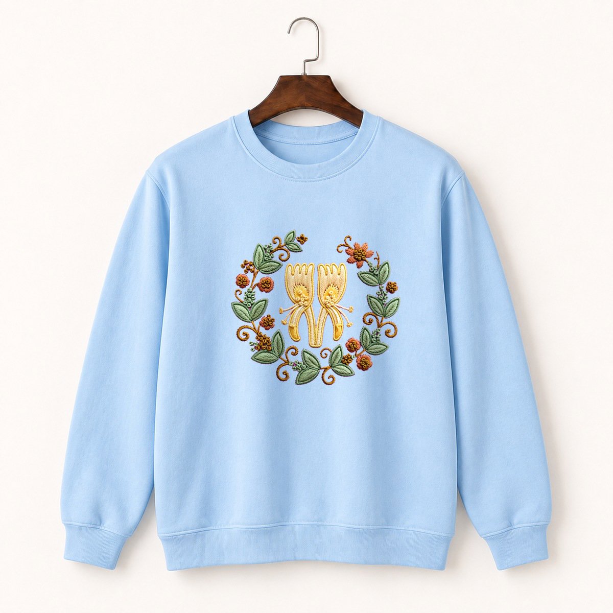 Honeysuckle Flower Crewneck Sweatshirt 1