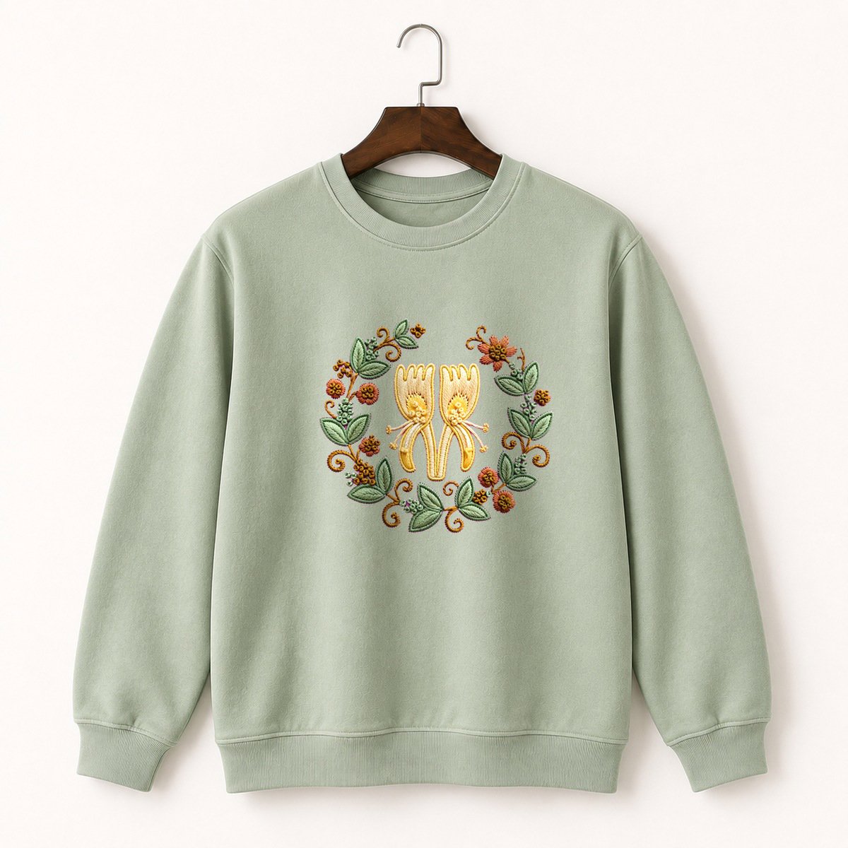 Honeysuckle Flower Crewneck Sweatshirt 2
