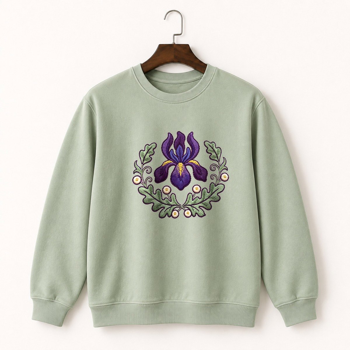 Iris Flower Crewneck Sweatshirt 2