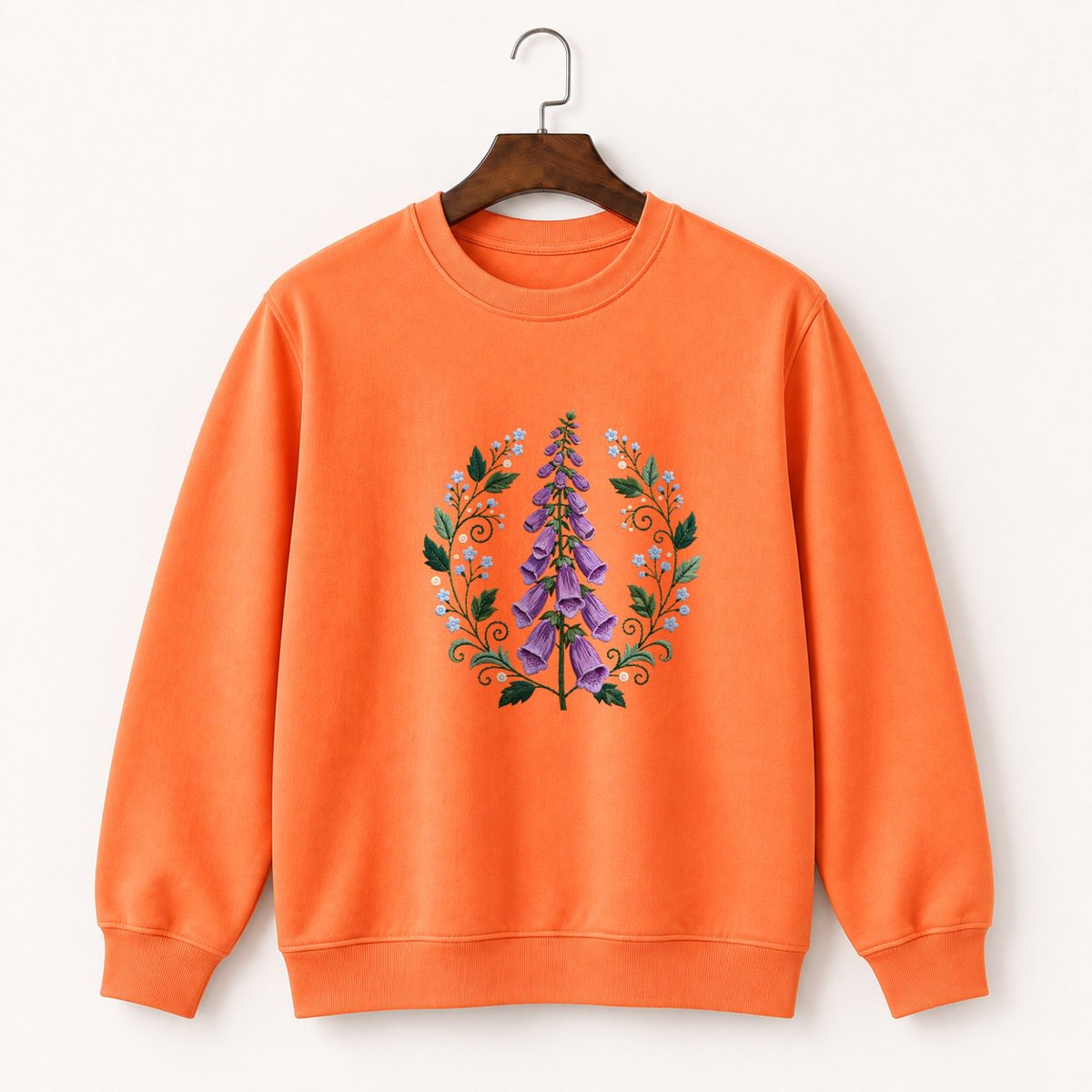 Foxglove Flower Crewneck Sweatshirt 3