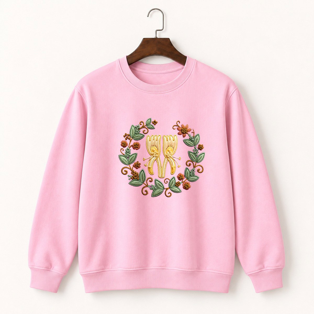 Honeysuckle Flower Crewneck Sweatshirt 4