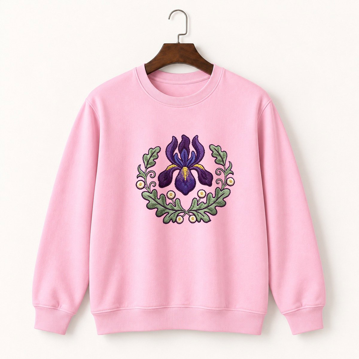 Iris Flower Crewneck Sweatshirt 4