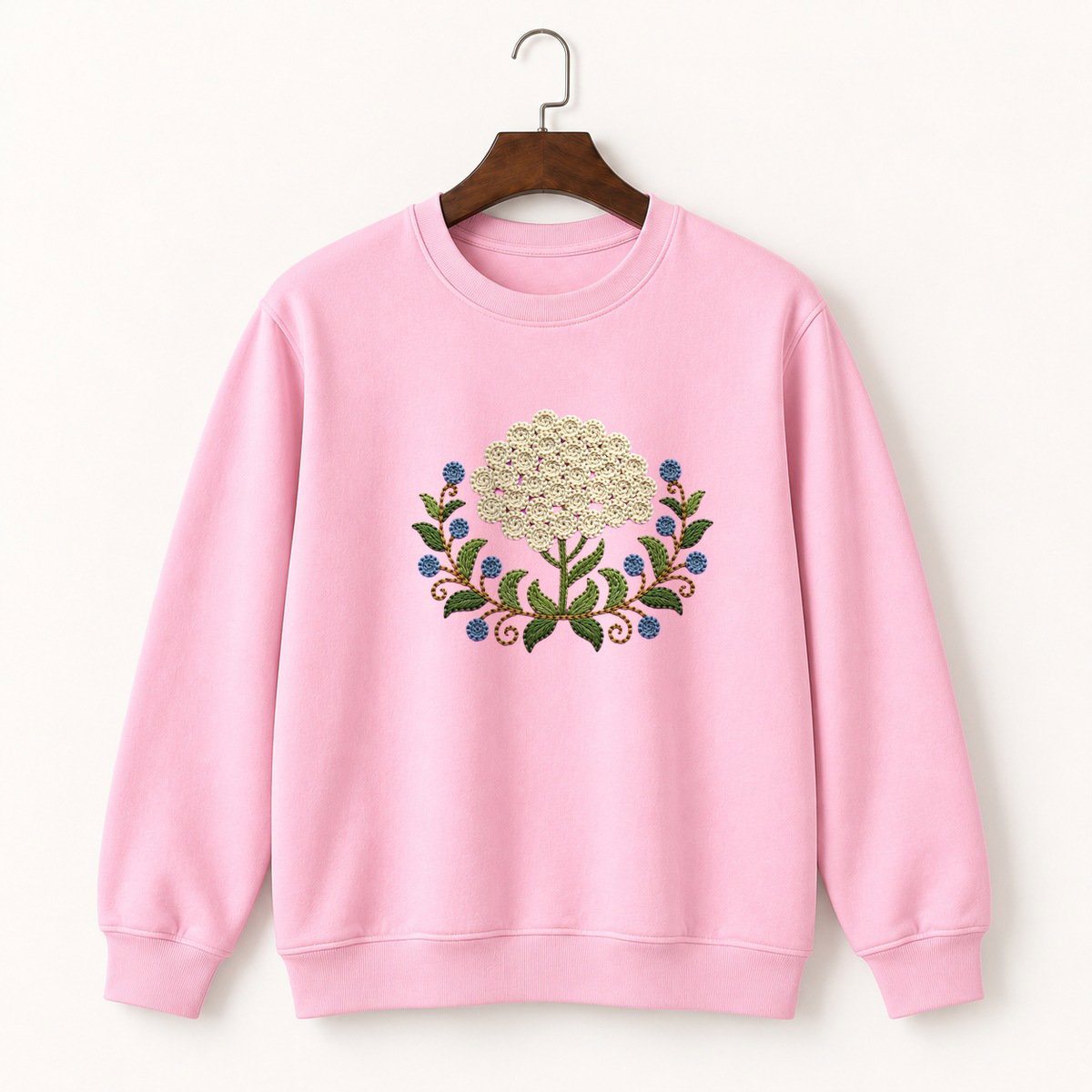 Yarrow Flower Crewneck Sweatshirt 4
