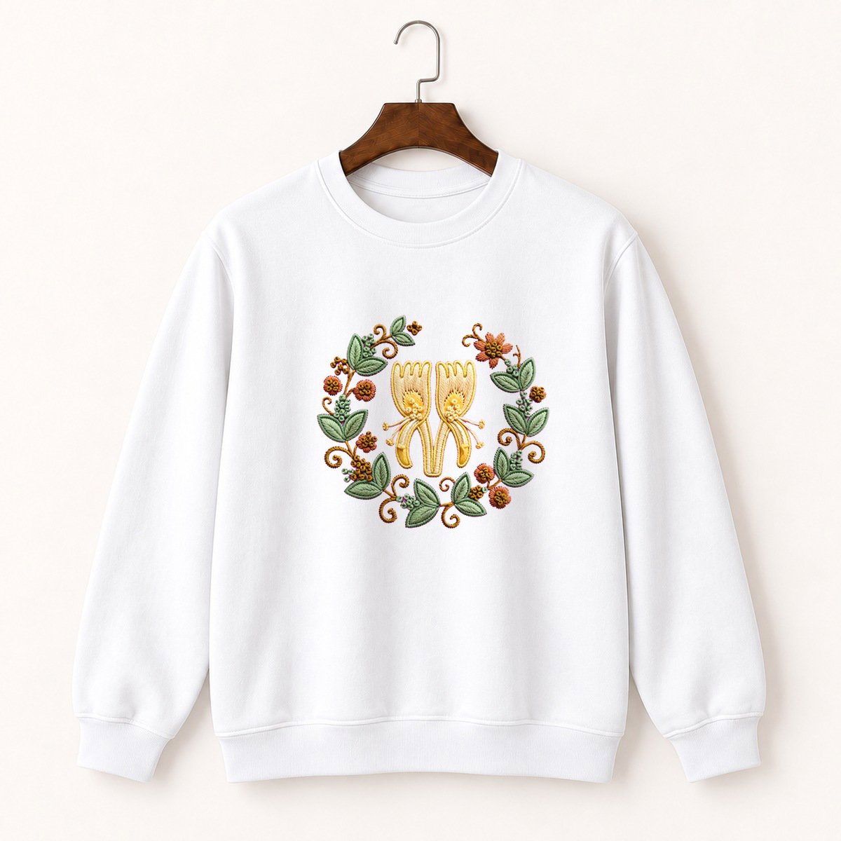 Honeysuckle Flower Crewneck Sweatshirt 5