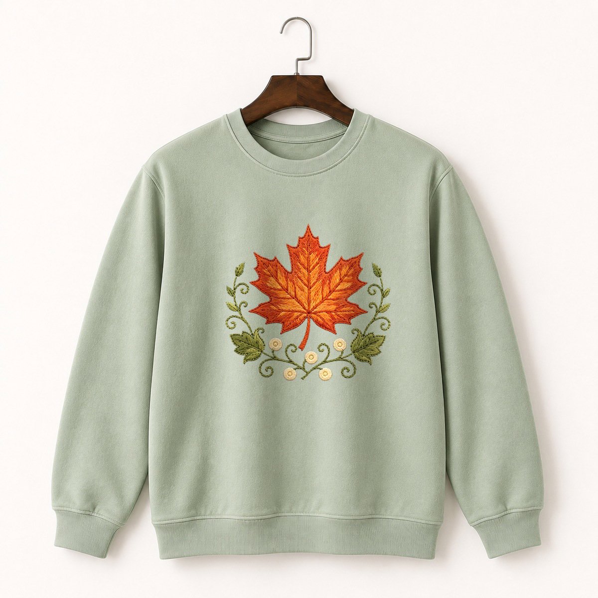 Maple Leaf Crewneck Sweatshirt 2