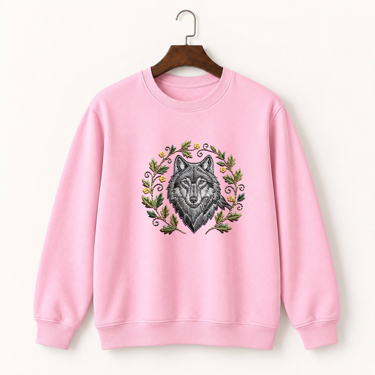Gray Wolf Crewneck Sweatshirt 4