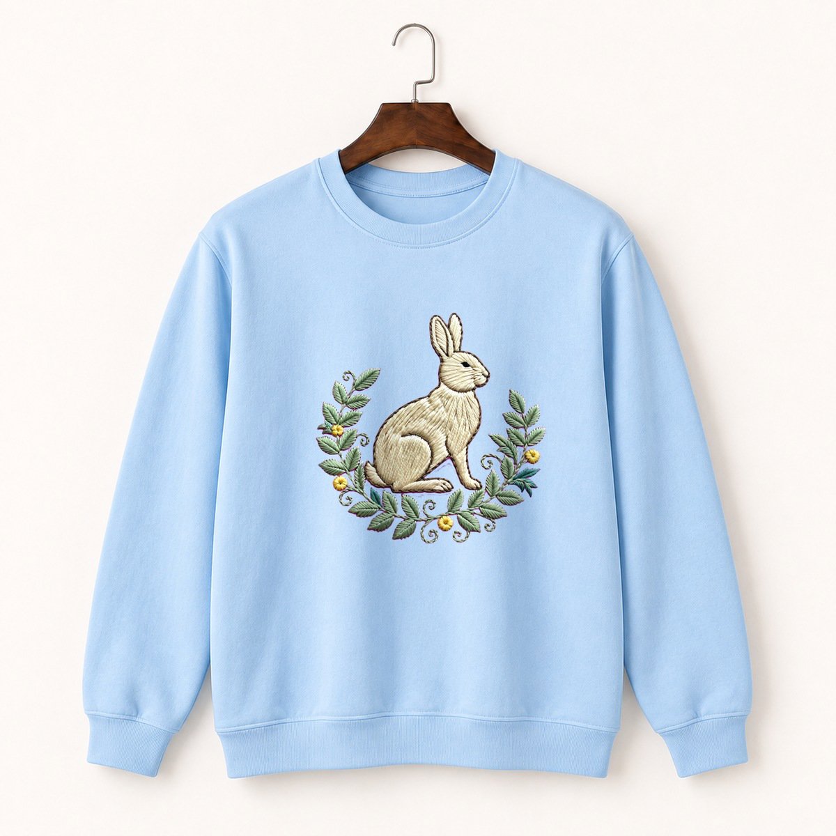 Woodland Rabbit Crewneck Sweatshirt 1