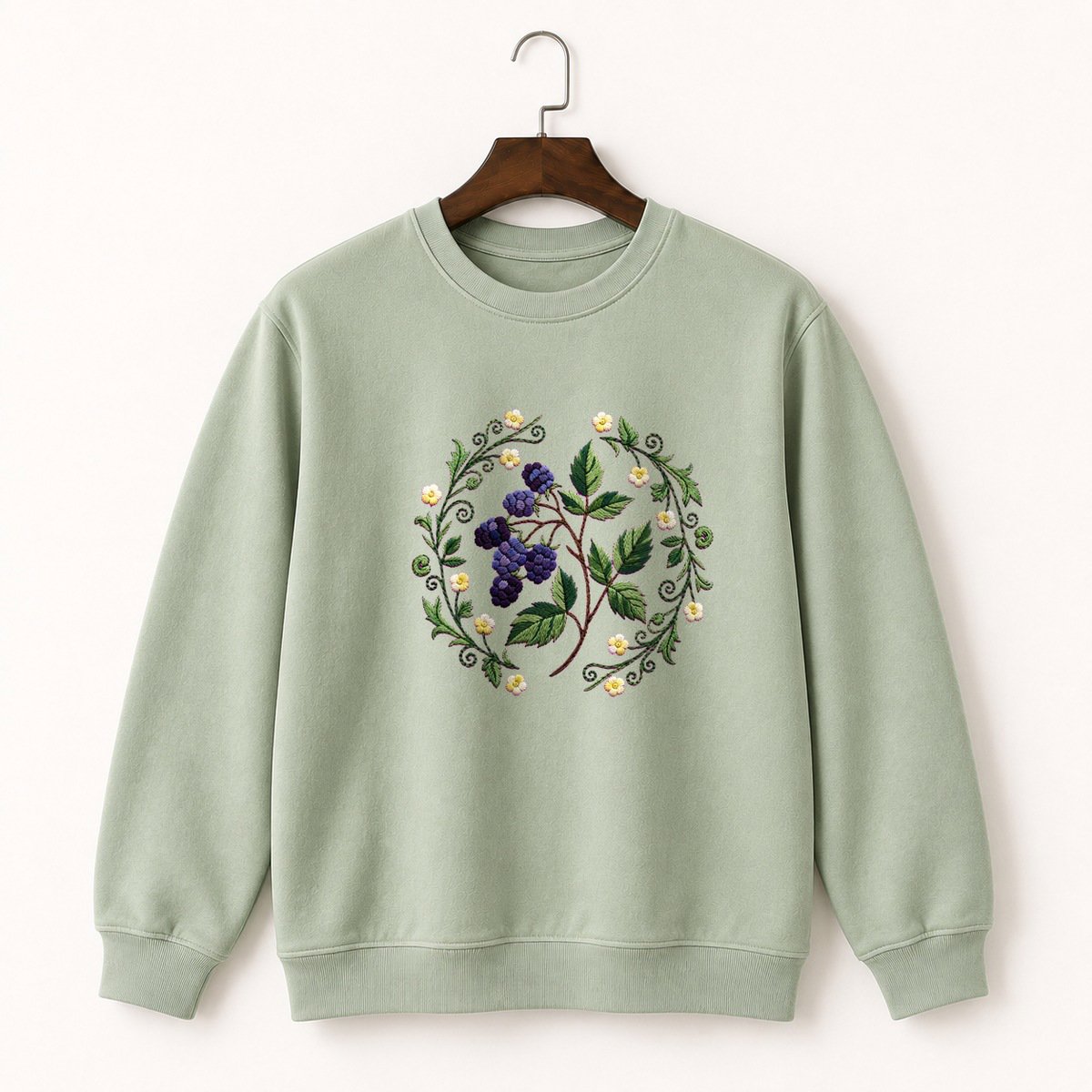 Blackberry Sprig Crewneck Sweatshirt 2