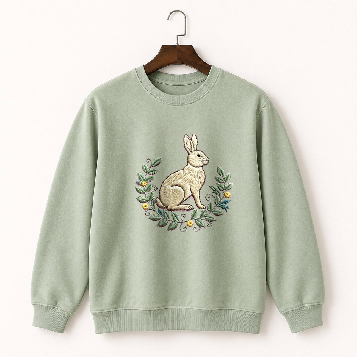 Woodland Rabbit Crewneck Sweatshirt 2