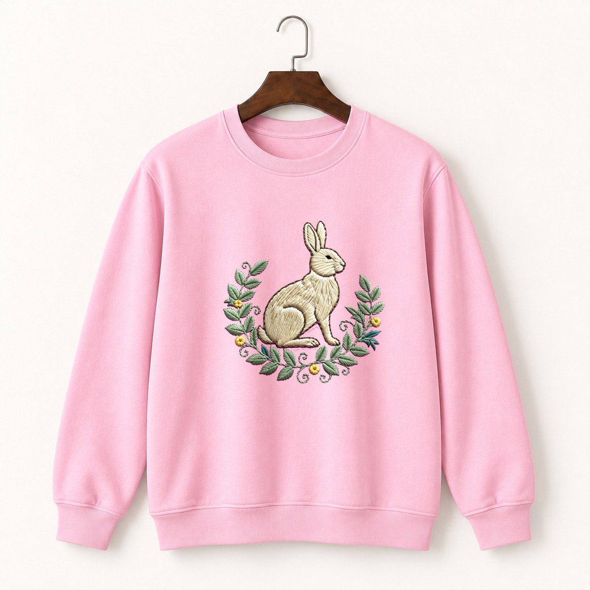 Woodland Rabbit Crewneck Sweatshirt 4