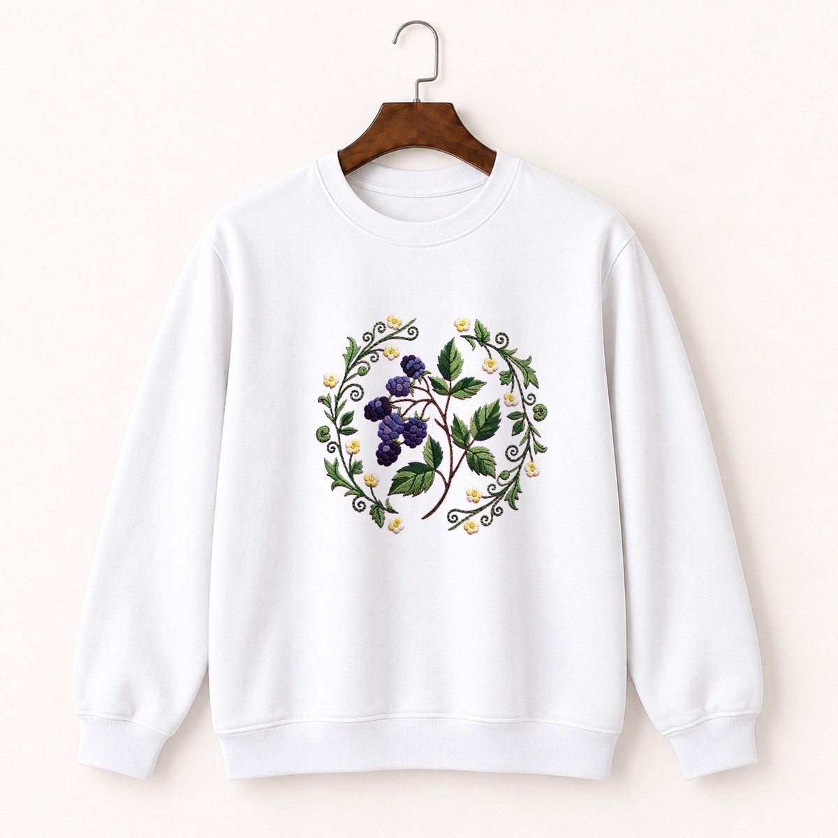 Blackberry Sprig Crewneck Sweatshirt 5