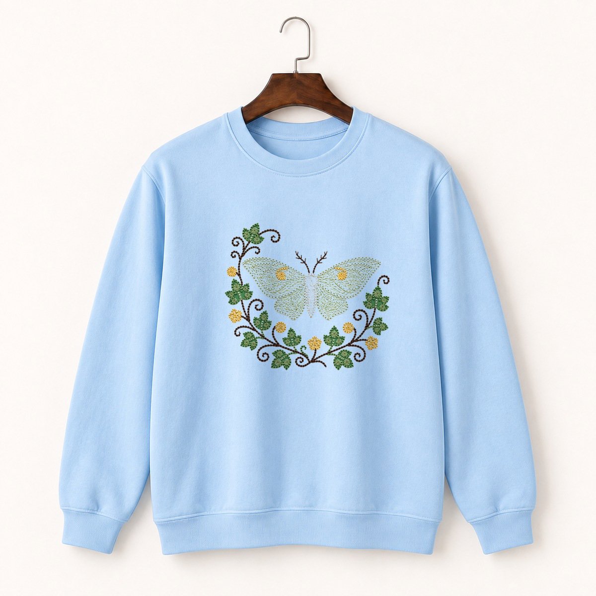 Luna Moth Crewneck Sweatshirt 1