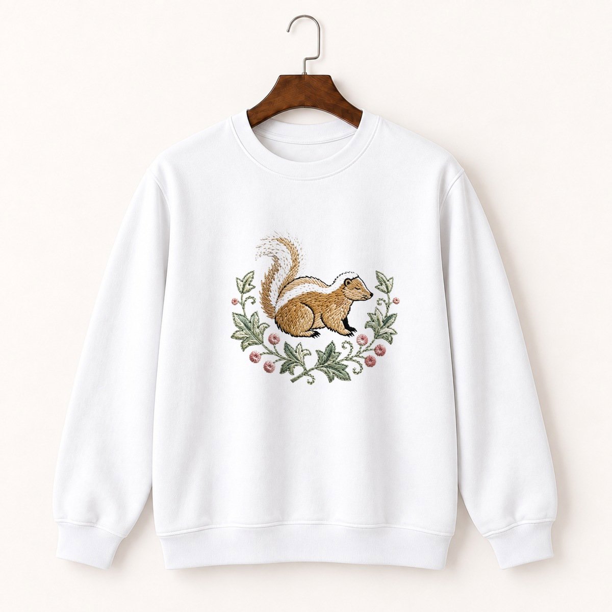 Striped Skunk Crewneck Sweatshirt 5