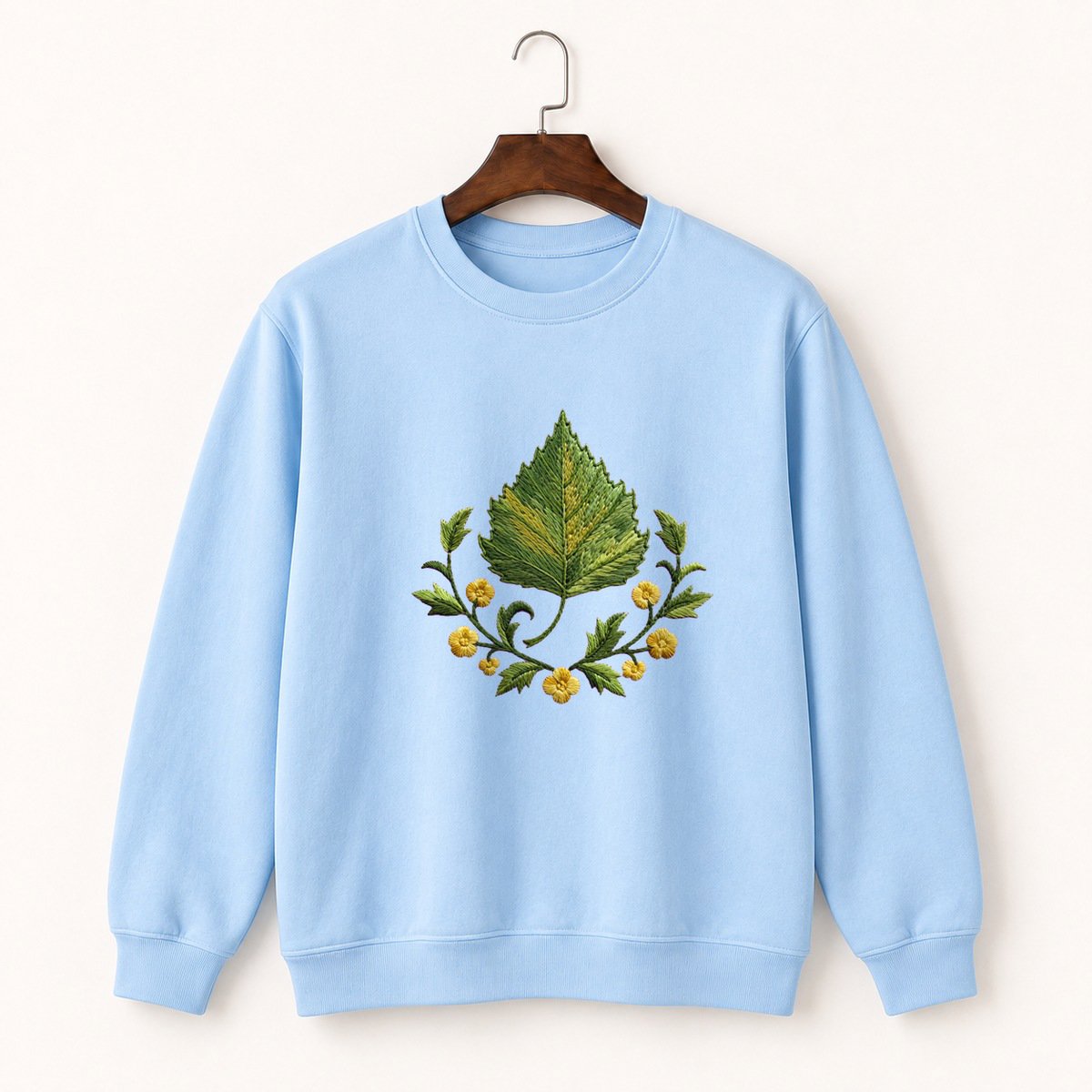 Birch Leaf Crewneck Sweatshirt 1