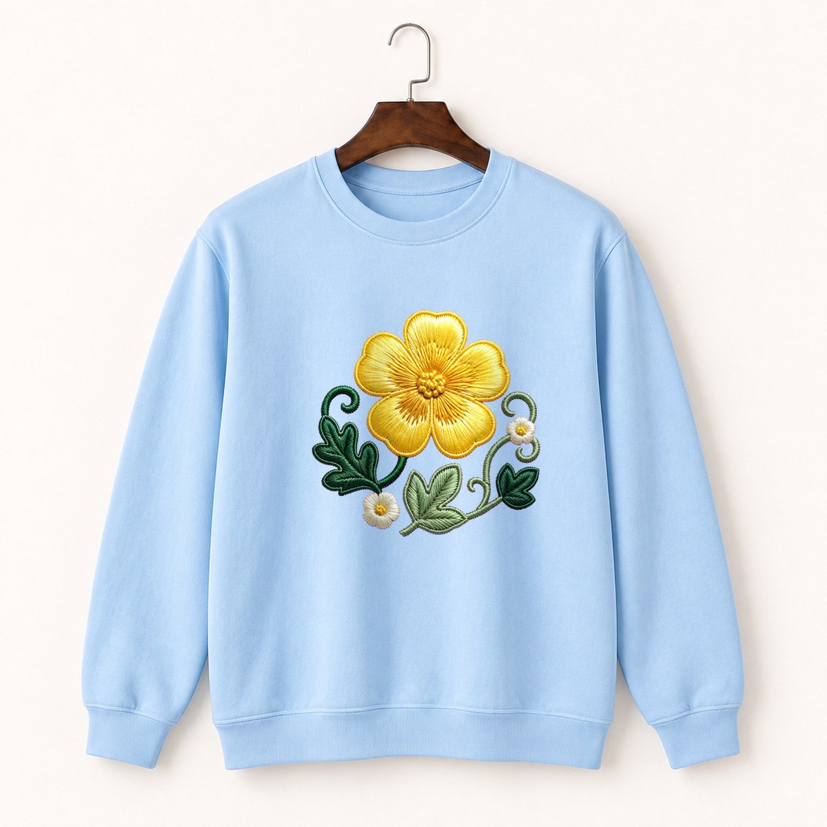 Buttercup Flower Crewneck Sweatshirt 1