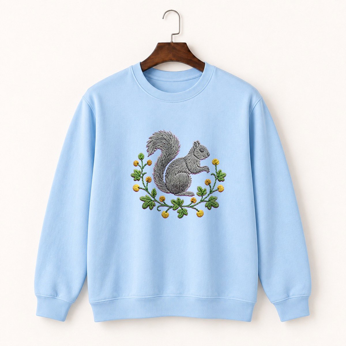 Gray Squirrel Crewneck Sweatshirt 1