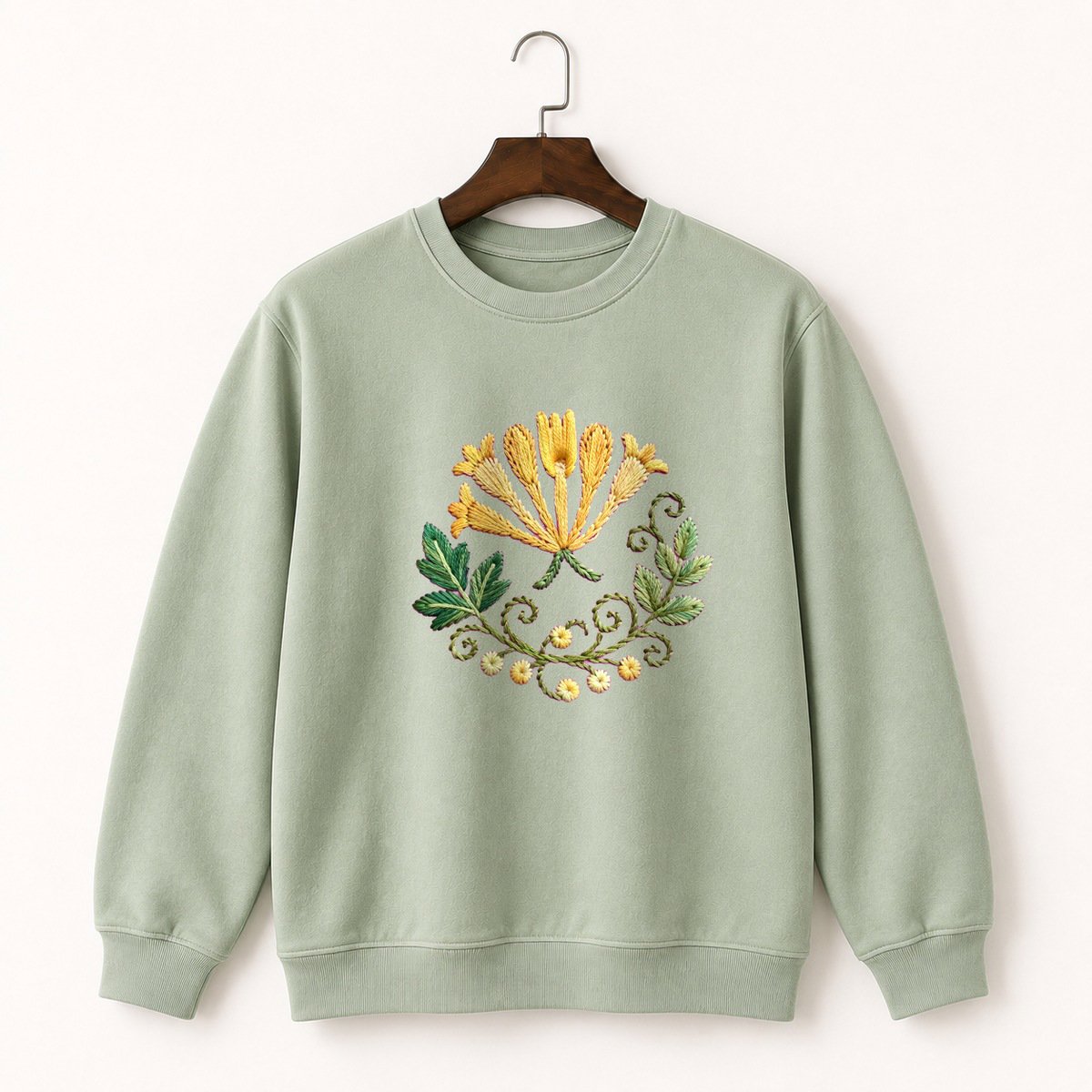 Honeysuckle Flower Crewneck Sweatshirt 2