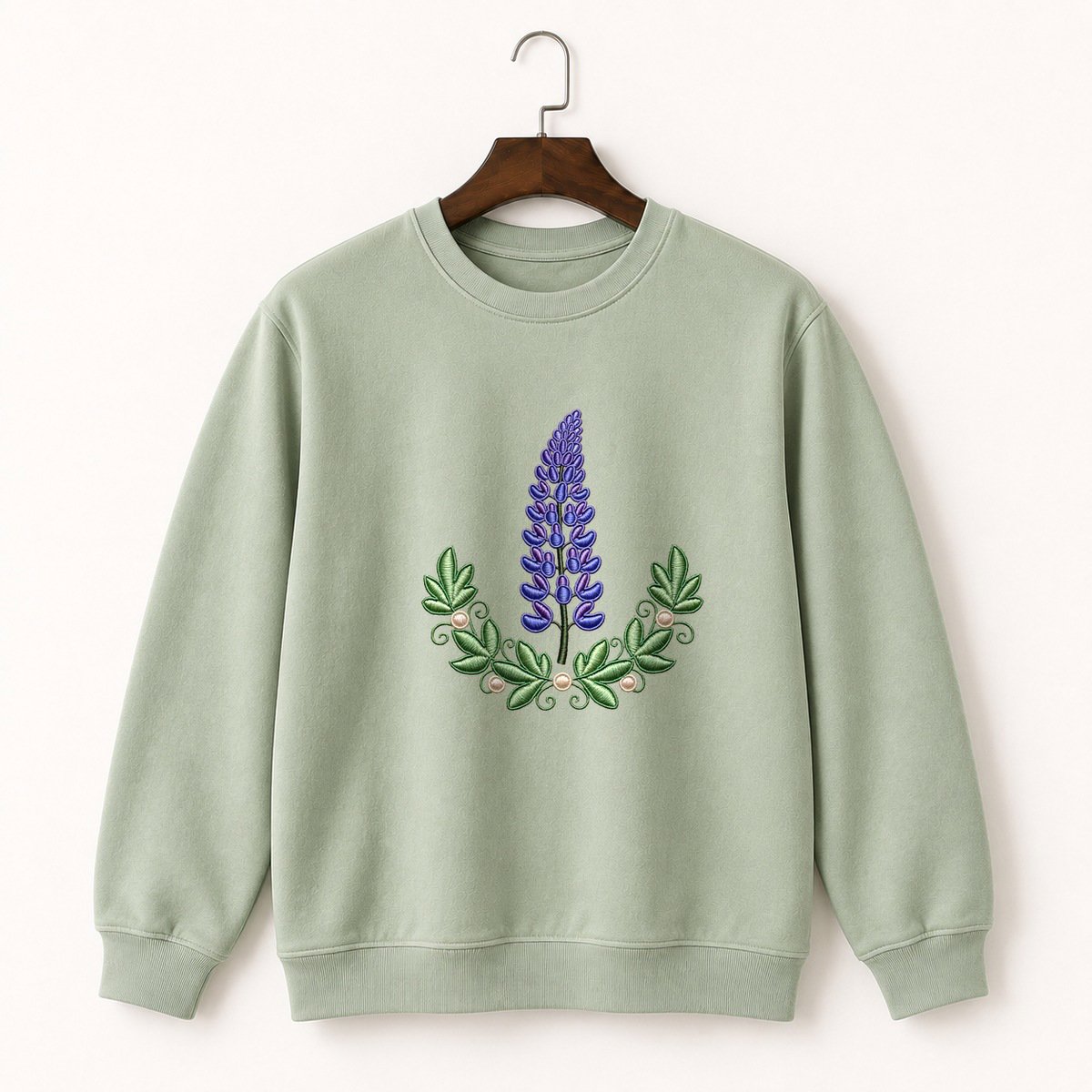 Lupine Flower Crewneck Sweatshirt 2