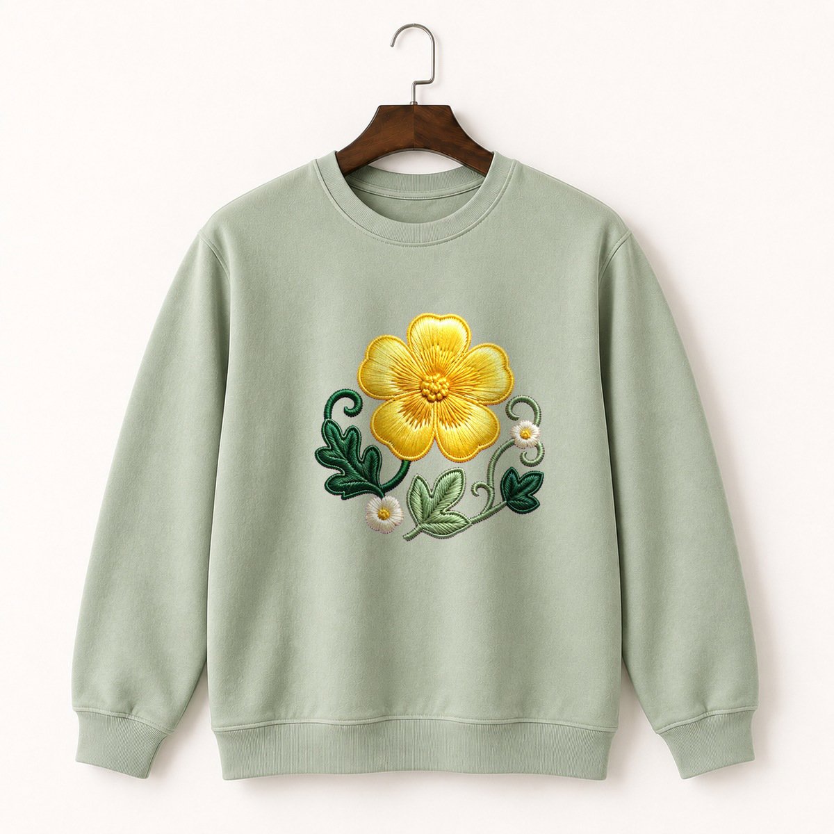 Buttercup Flower Crewneck Sweatshirt 2