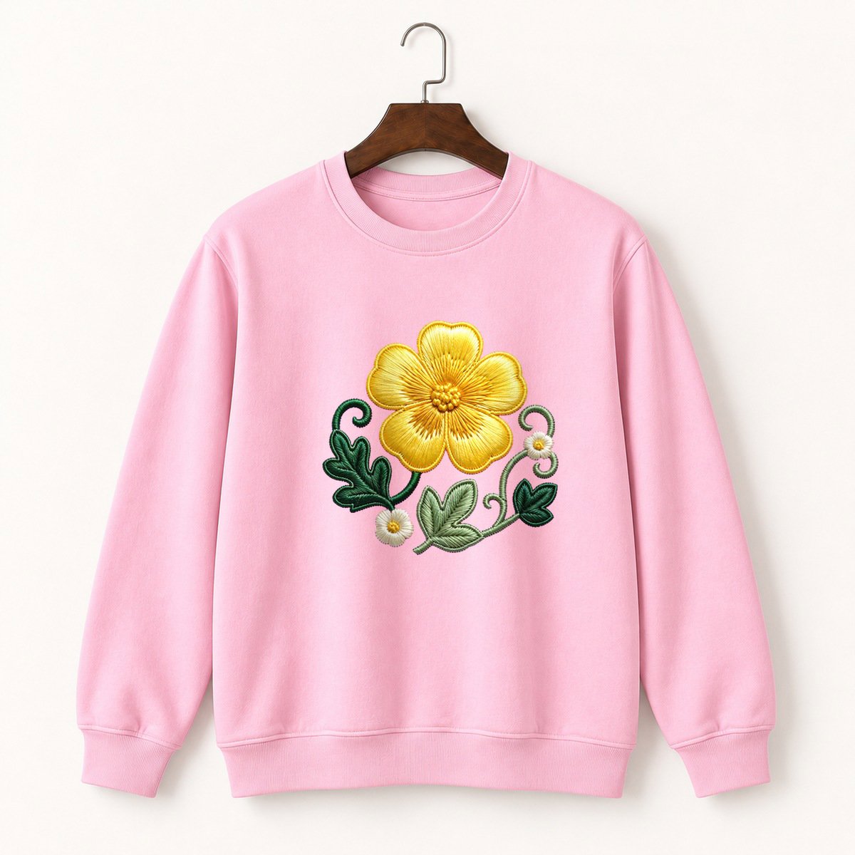 Buttercup Flower Crewneck Sweatshirt 4