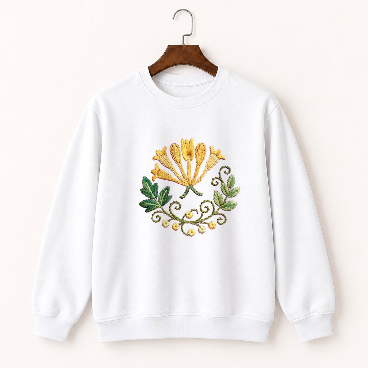 Honeysuckle Flower Crewneck Sweatshirt 5
