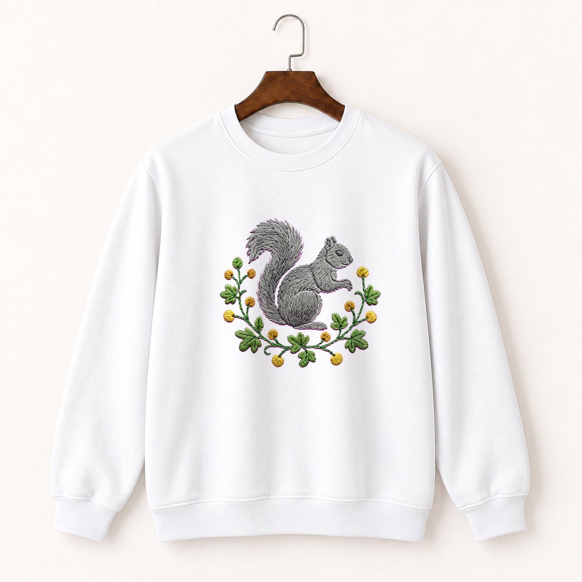 Gray Squirrel Crewneck Sweatshirt 5