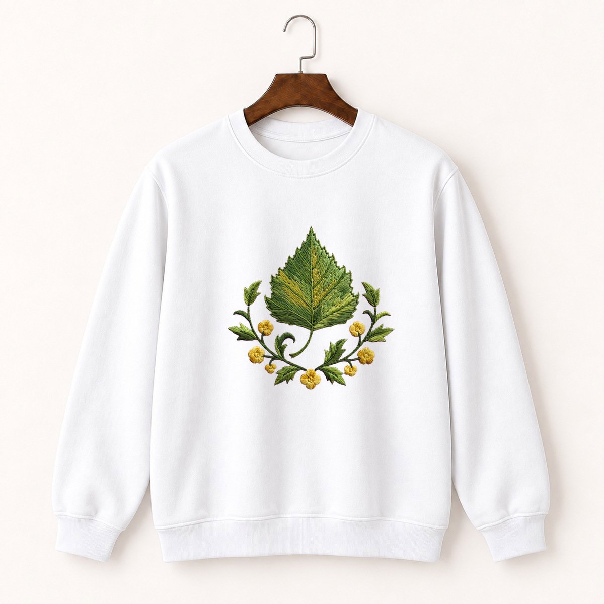 Birch Leaf Crewneck Sweatshirt 5