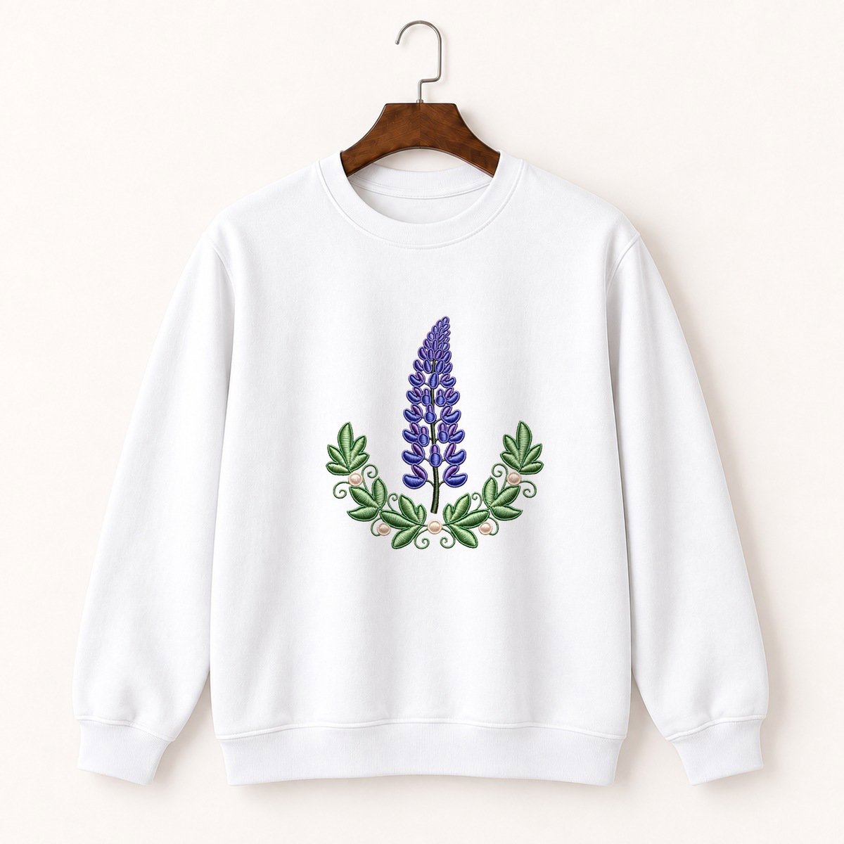 Lupine Flower Crewneck Sweatshirt 5