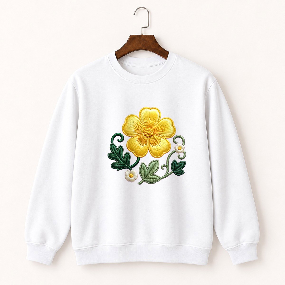 Buttercup Flower Crewneck Sweatshirt 5