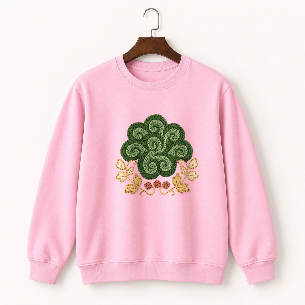 Woodland Moss Crewneck Sweatshirt 4
