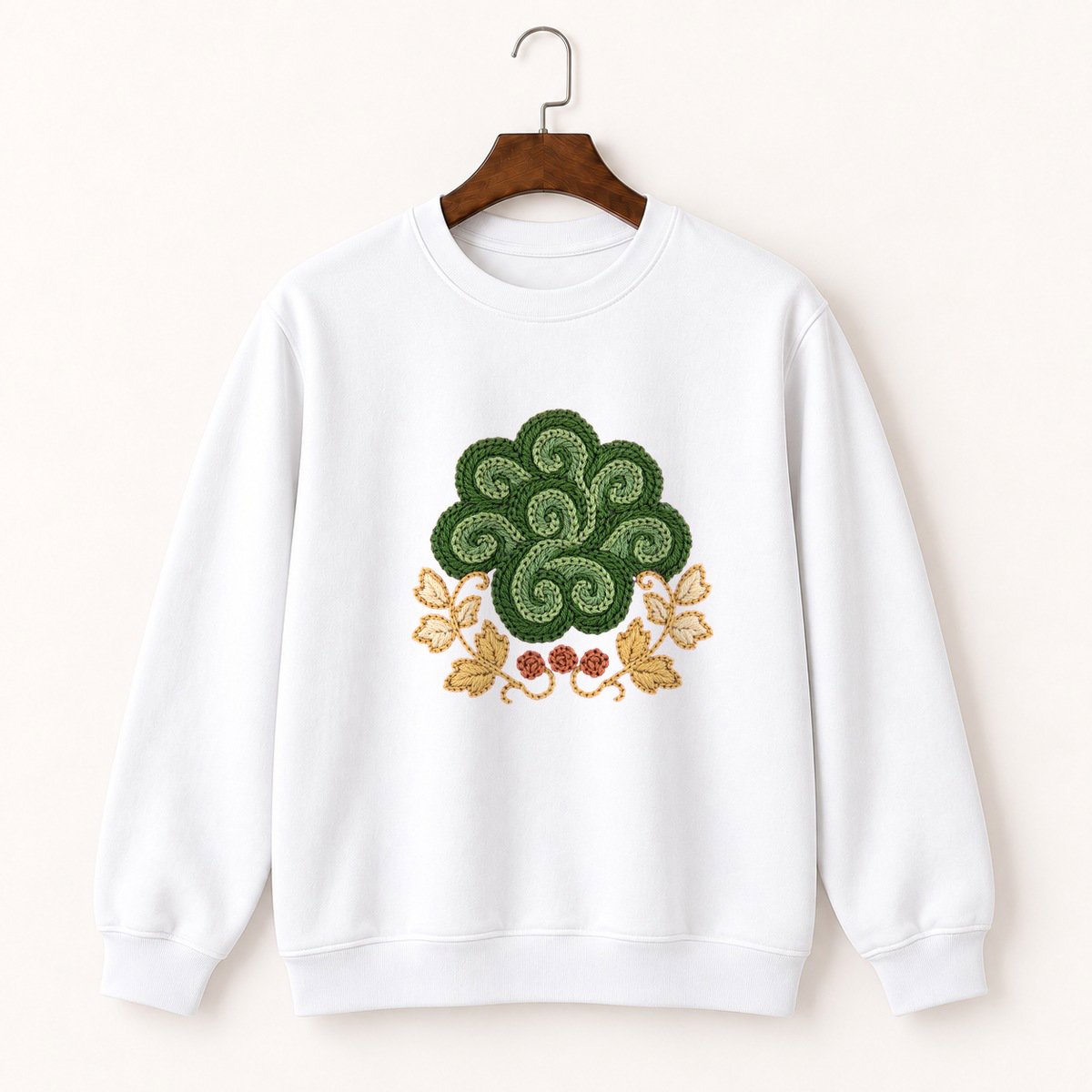 Woodland Moss Crewneck Sweatshirt 5