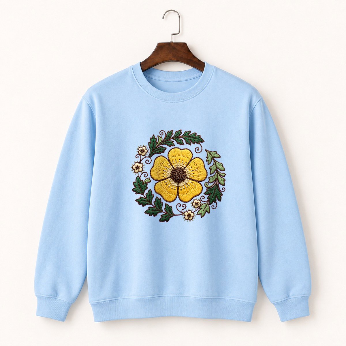 Buttercup Flower Crewneck Sweatshirt 1