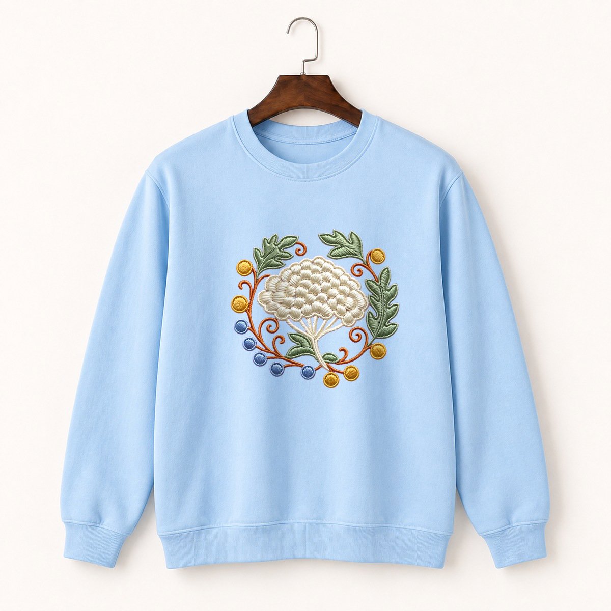 Yarrow Flower Crewneck Sweatshirt 1