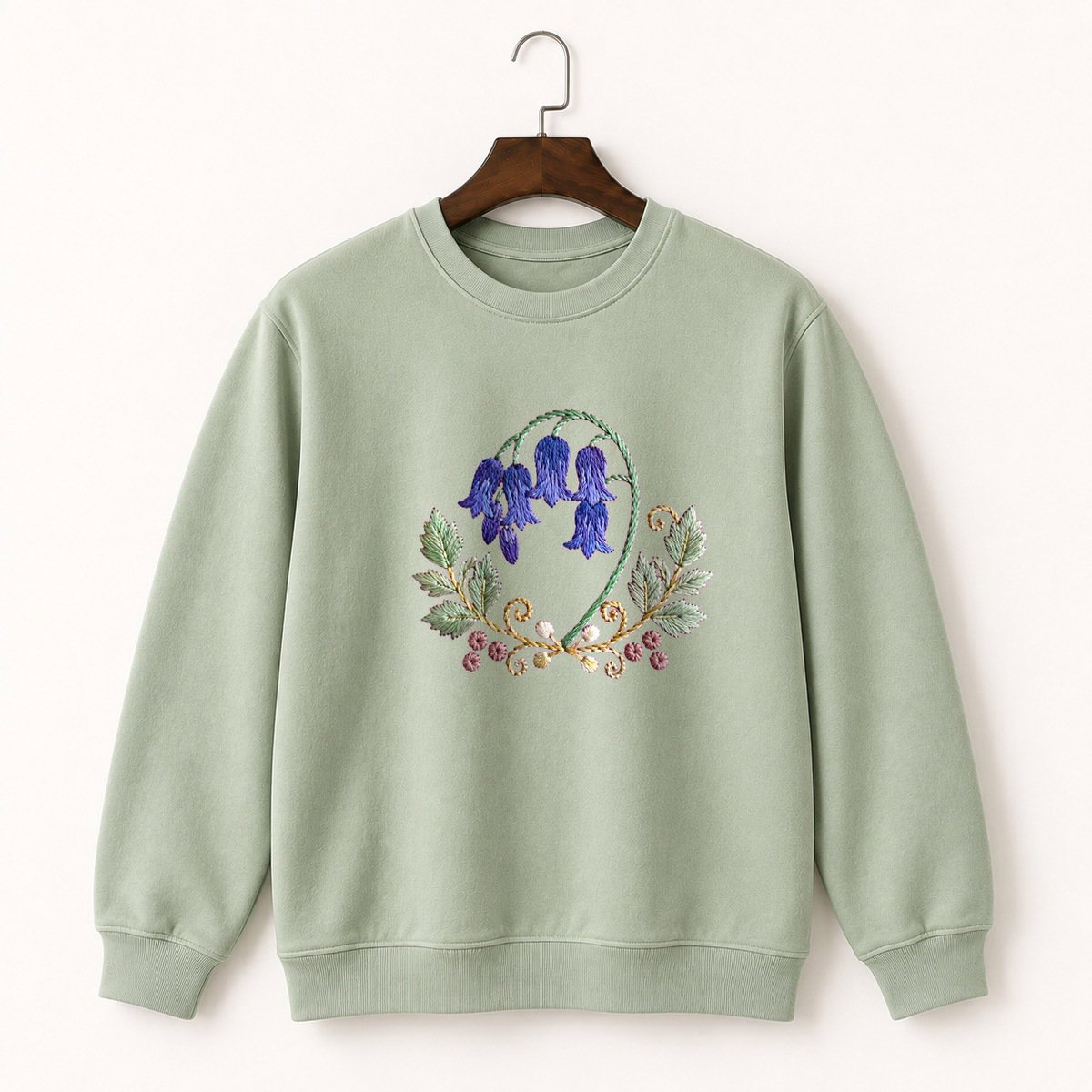 Bluebell Flower Crewneck Sweatshirt 2