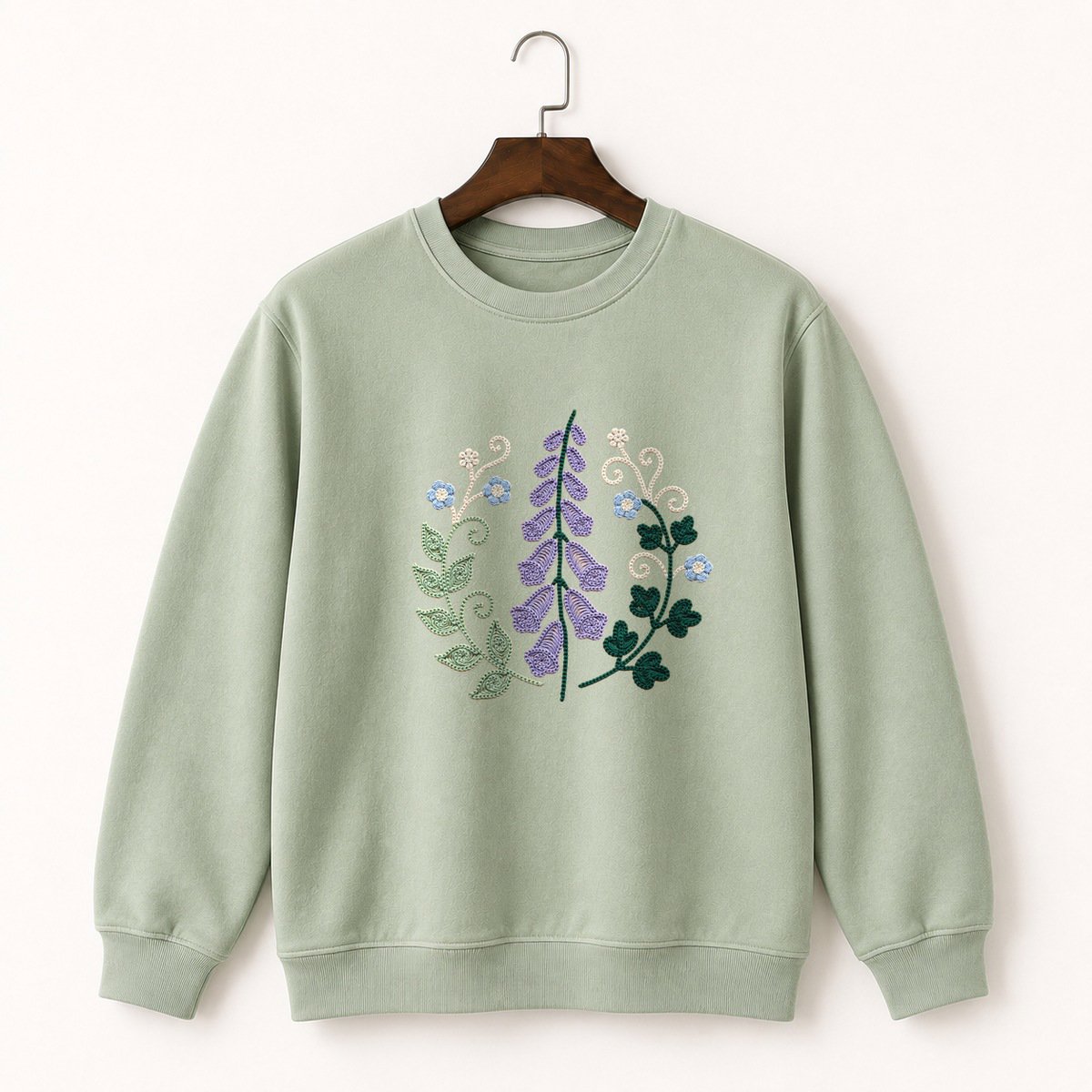 Foxglove Flower Crewneck Sweatshirt 2