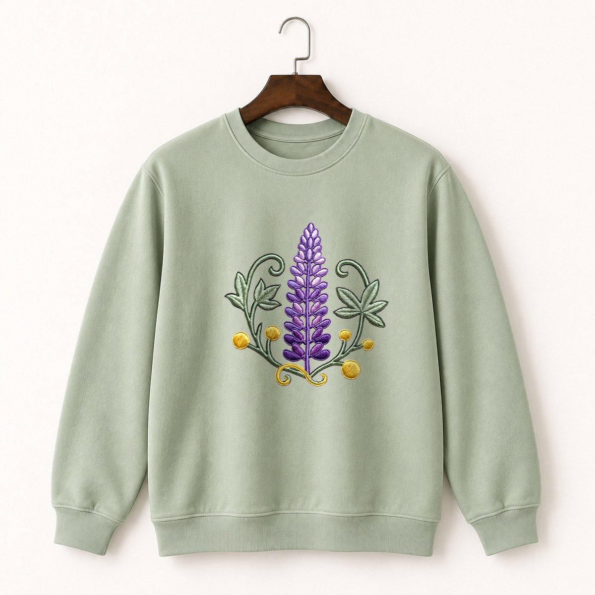 Lupine Flower Crewneck Sweatshirt 2