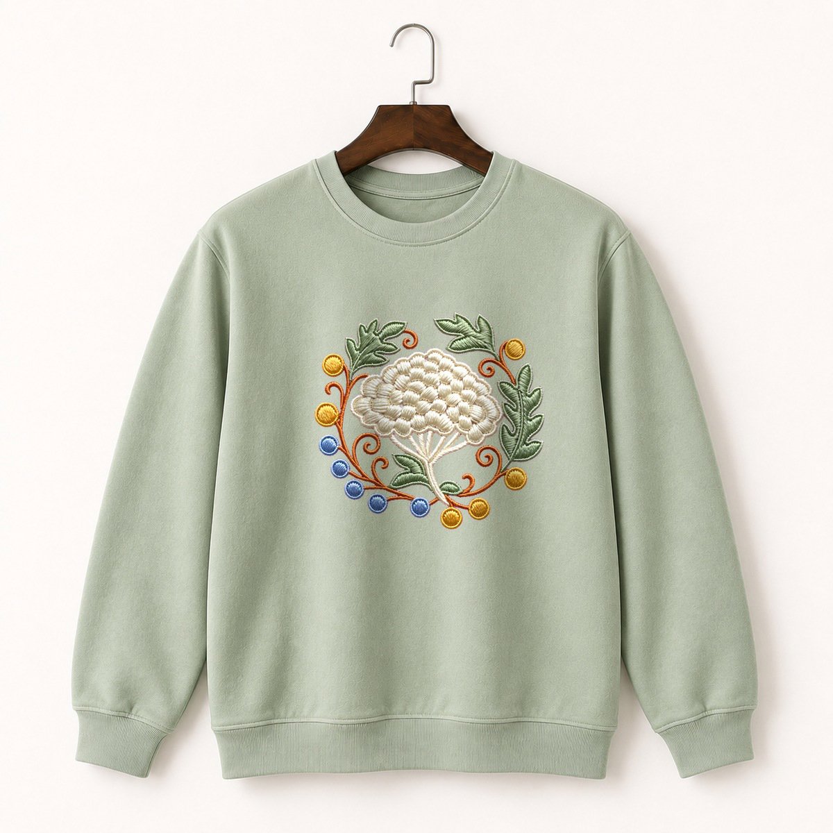 Yarrow Flower Crewneck Sweatshirt 2