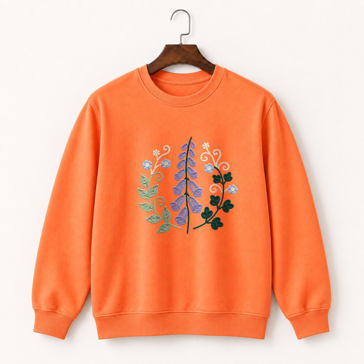 Foxglove Flower Crewneck Sweatshirt 3