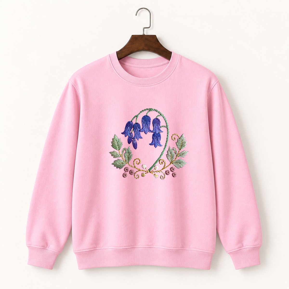 Bluebell Flower Crewneck Sweatshirt 4