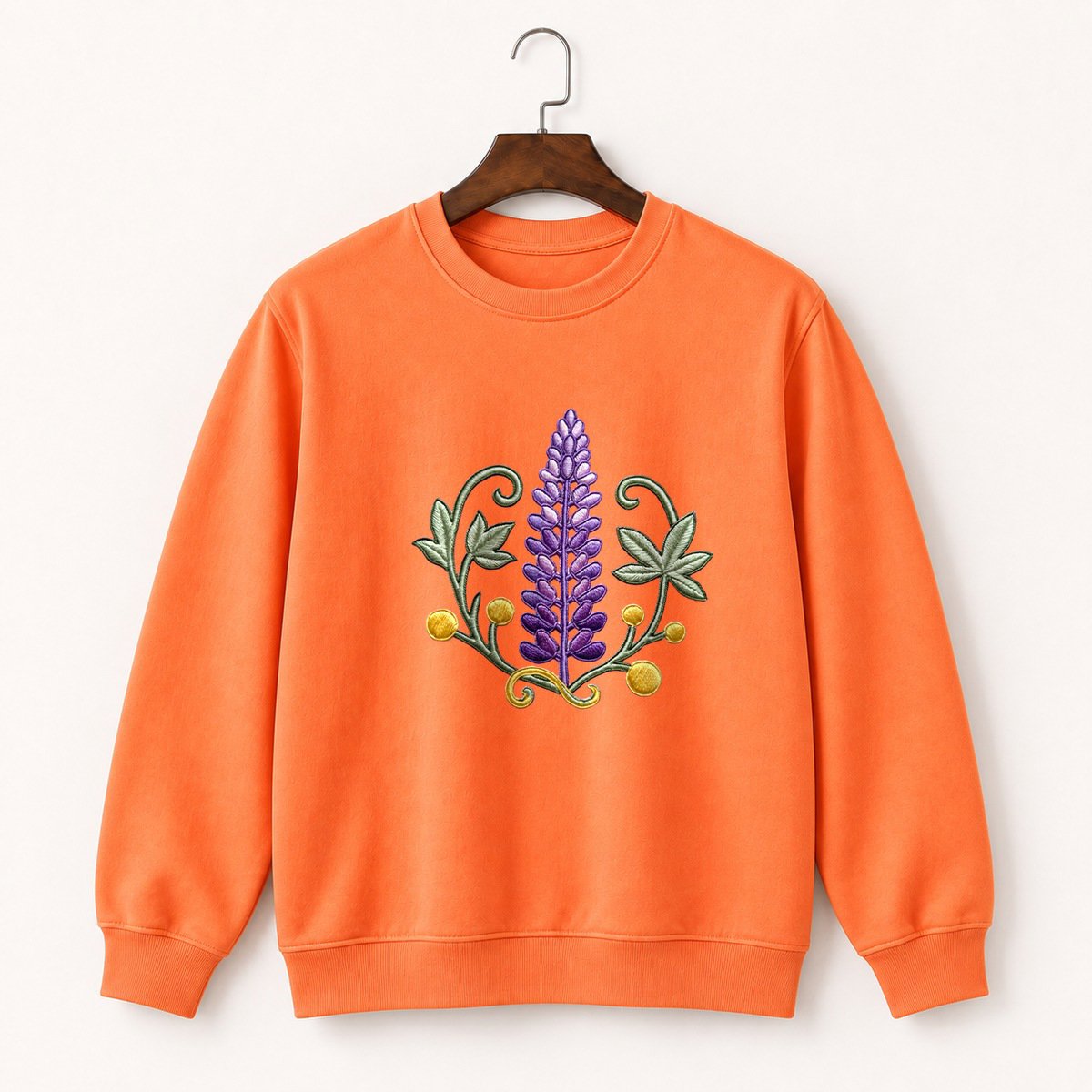 Lupine Flower Crewneck Sweatshirt 3