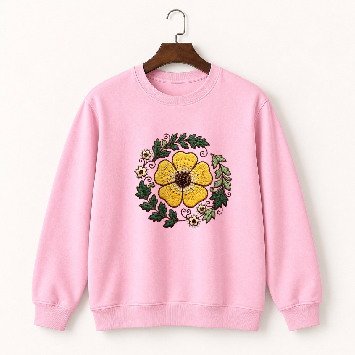 Buttercup Flower Crewneck Sweatshirt 4