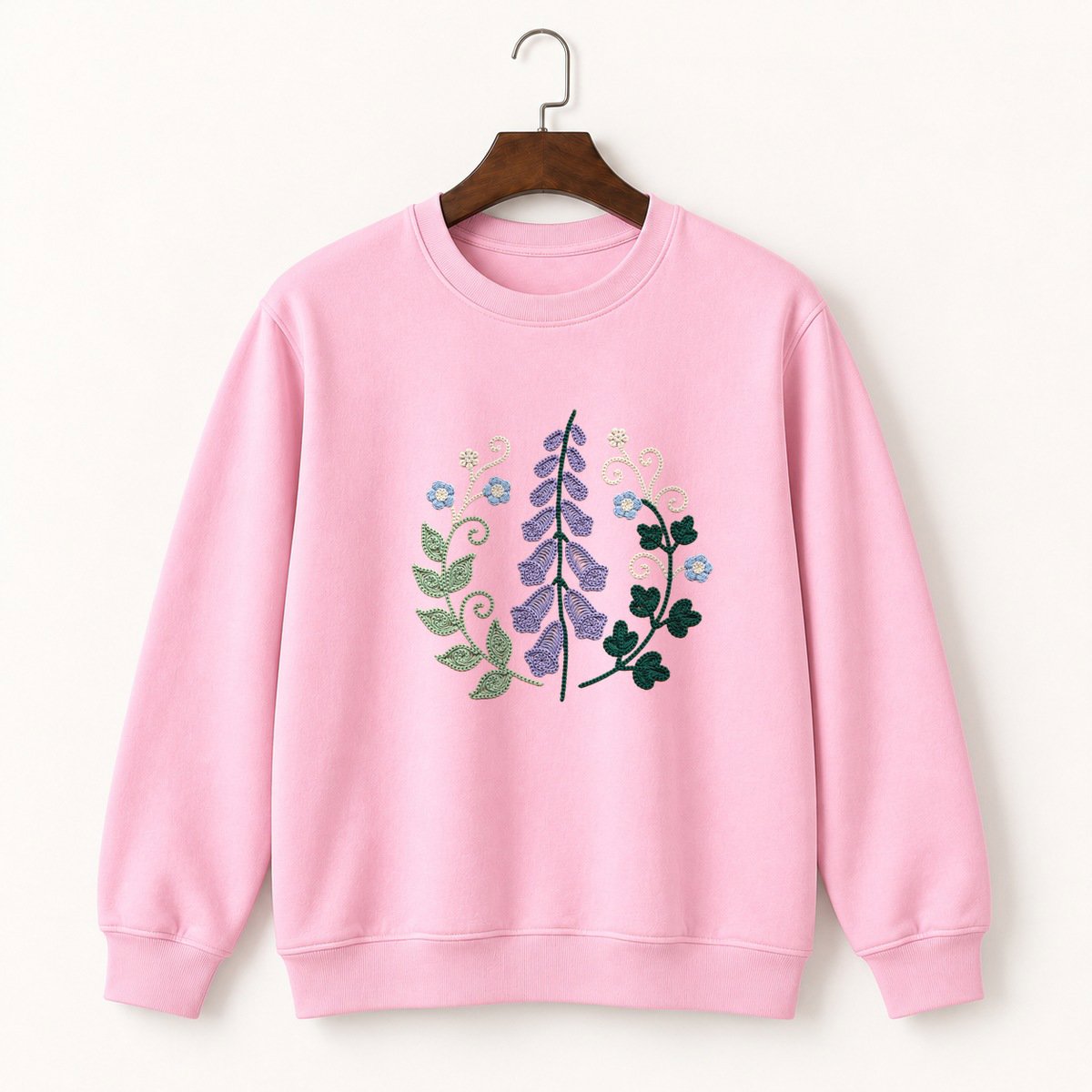 Foxglove Flower Crewneck Sweatshirt 4