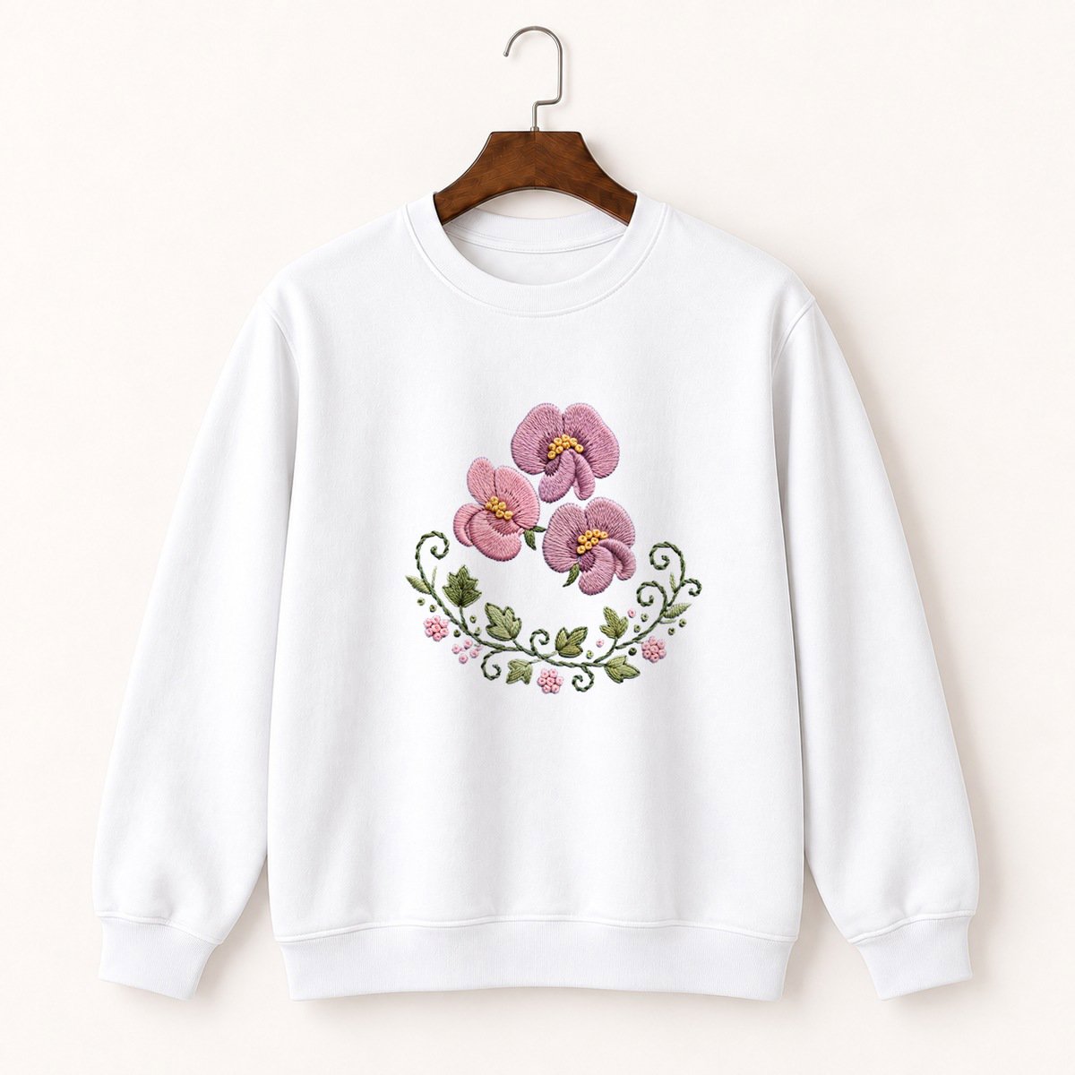 Sweet Pea Flower Crewneck Sweatshirt 5