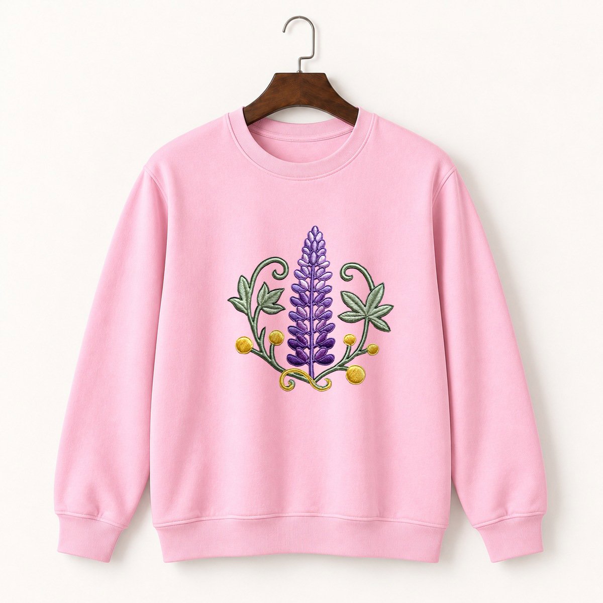 Lupine Flower Crewneck Sweatshirt 4