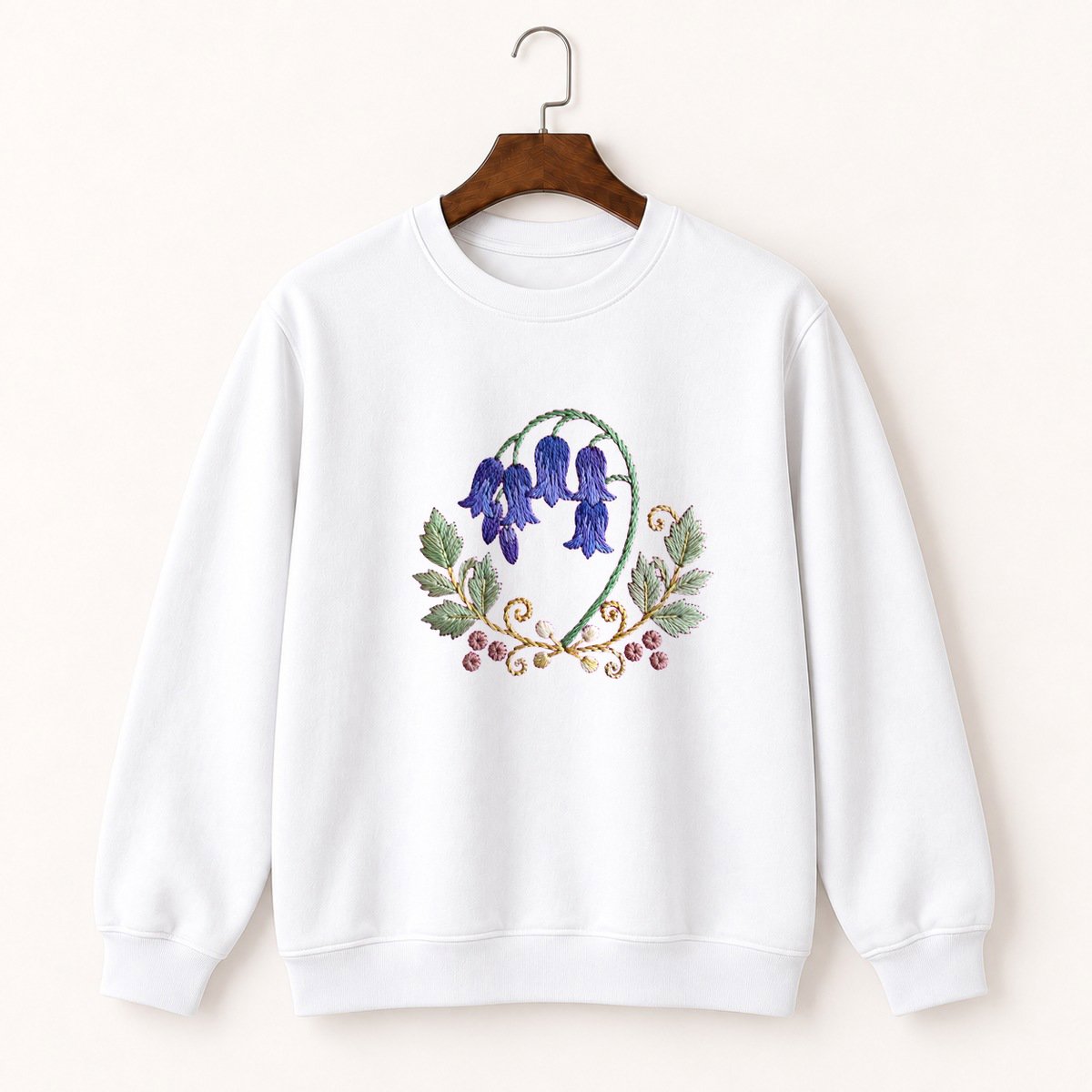 Bluebell Flower Crewneck Sweatshirt 5