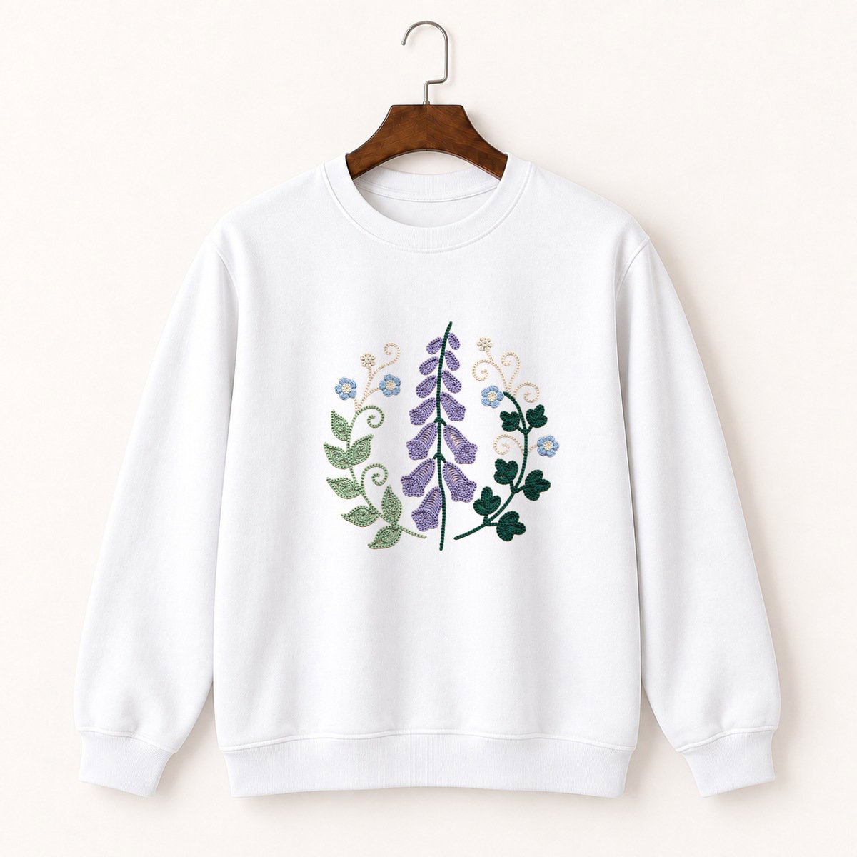 Foxglove Flower Crewneck Sweatshirt 5